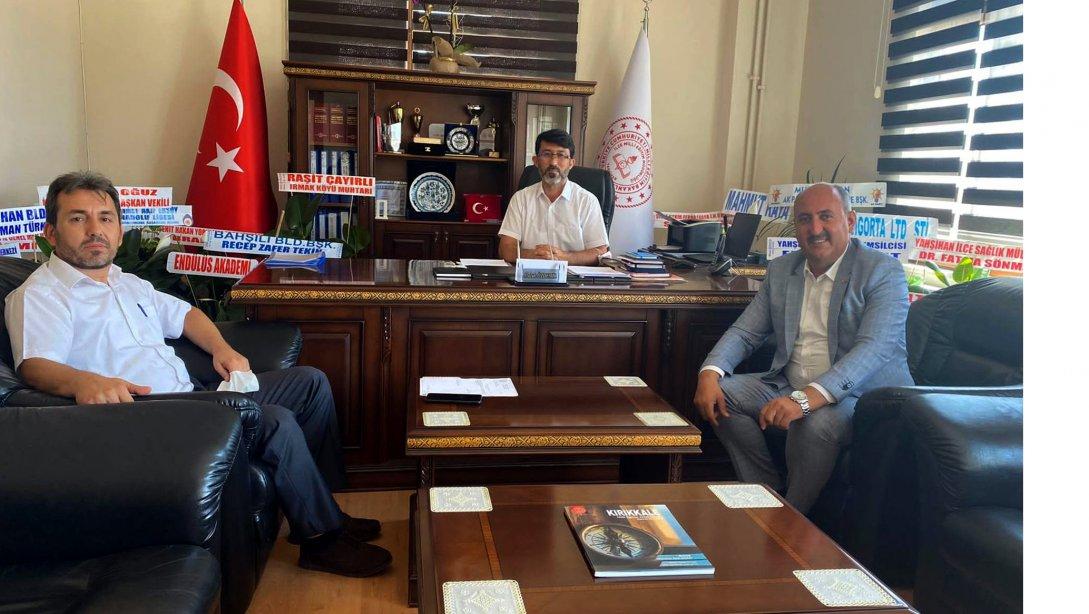 İlçe Milli Eğitim Müdürü Özdemir'e hayırlı olsun ziyareti